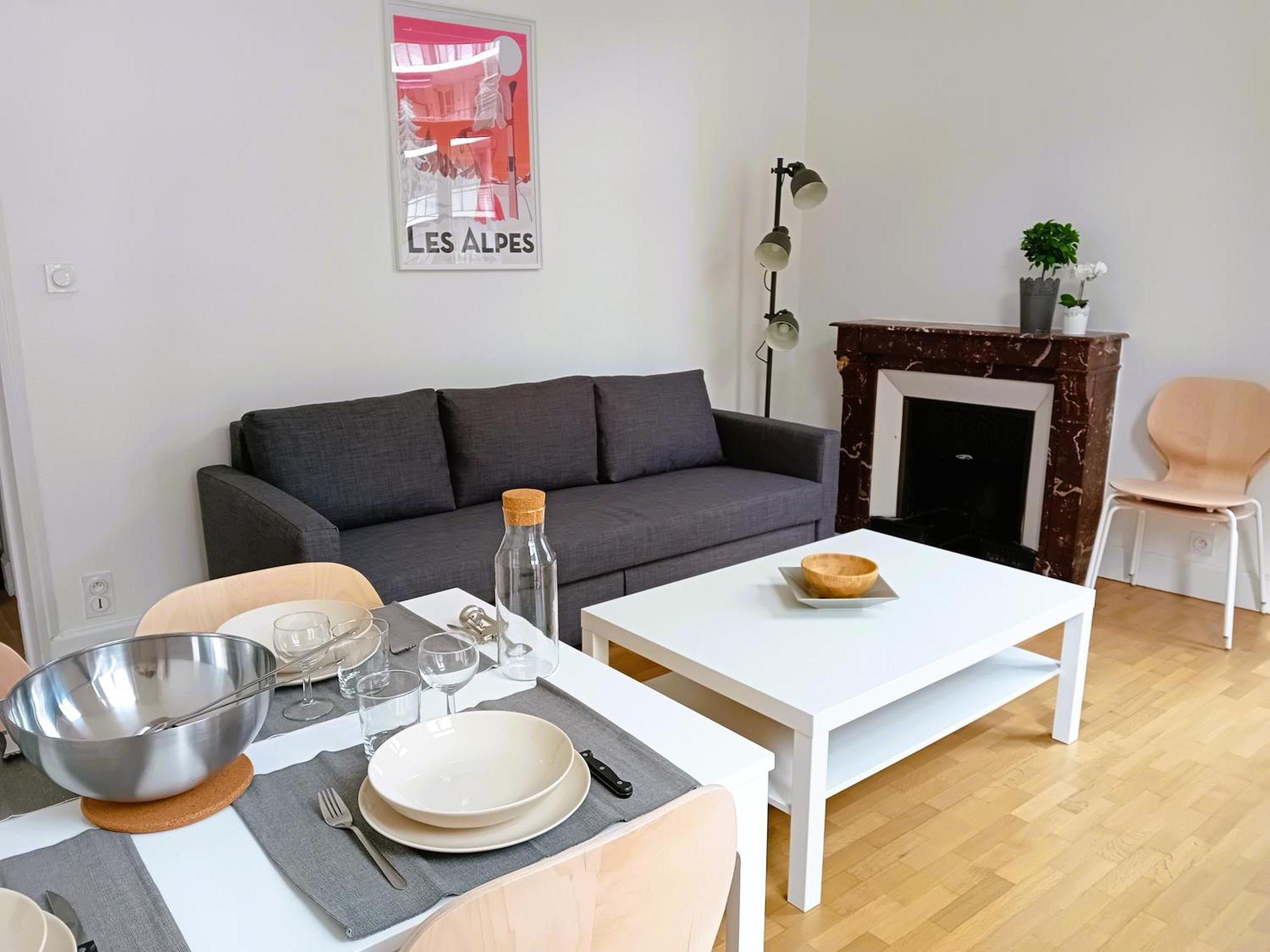 102 - Appart Renove Avec Grand Salon Et 1 Chambre - Tram Et Clinique Mutualiste A 1 Min เกรอน็อบล์ ภายนอก รูปภาพ